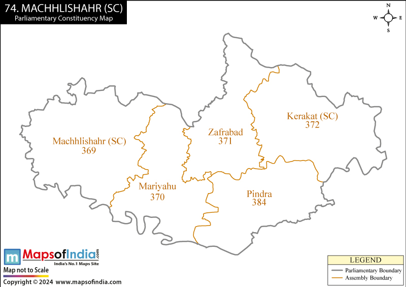 Map of Machhlishahr Parliamentary Constituency