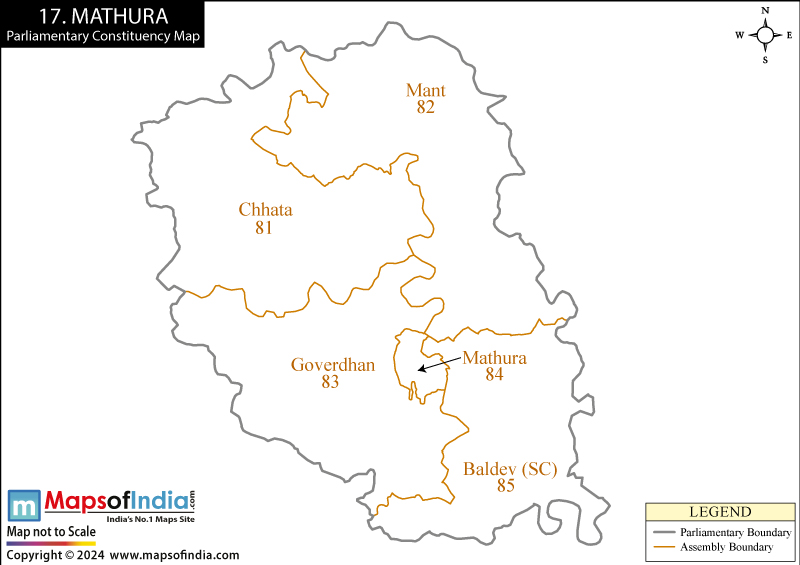 Mathura Election Result 2024 Parliamentary Constituency Map and Winning MP
