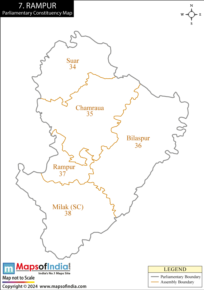 Map of Rampur Parliamentary Constituency