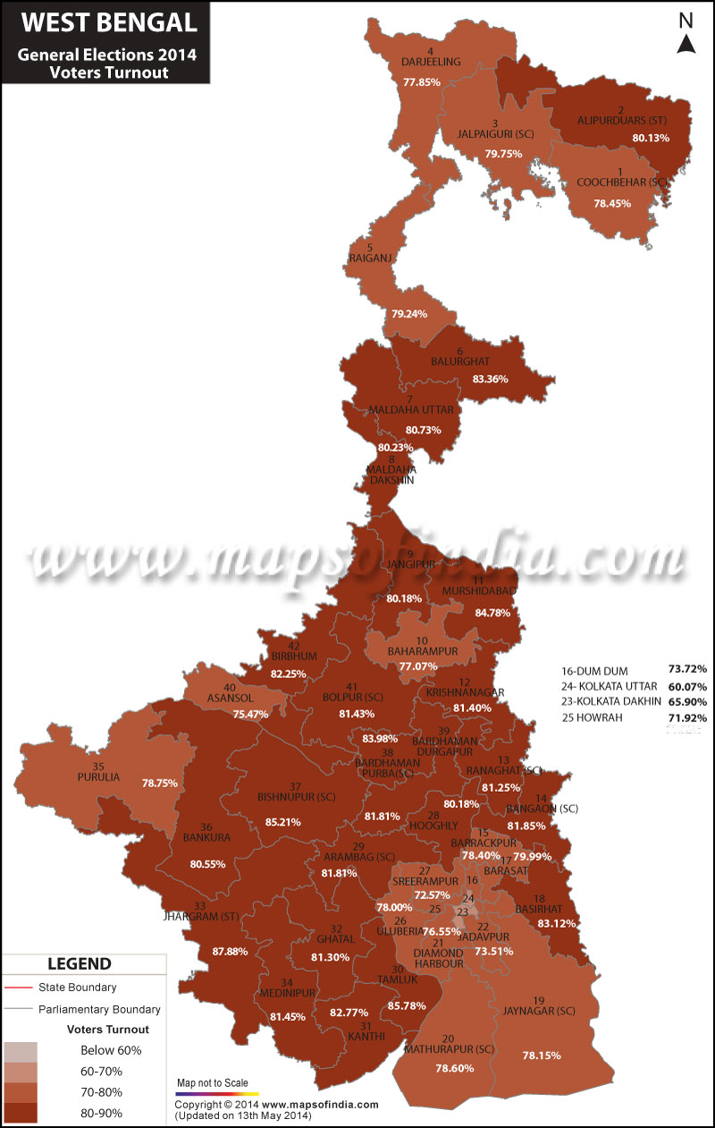 West Bengal General (Lok Sabha) Elections 2019, Parliamentary