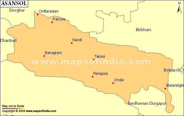 Asansol Parliamentary Constituency Map
