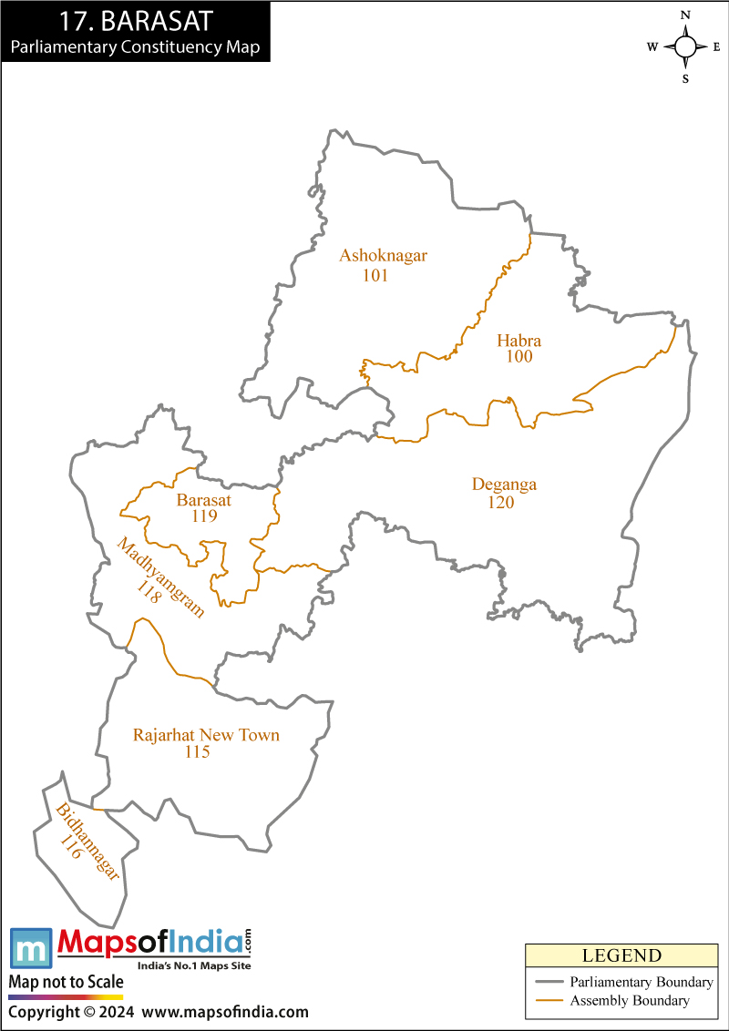 Barasat Parliamentary Constituency Map