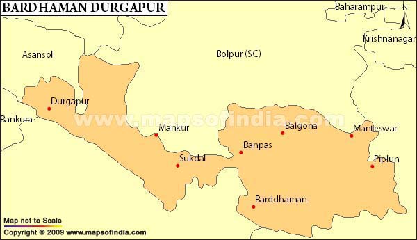 Bardhaman-Durgapur Parliamentary Constituency Map