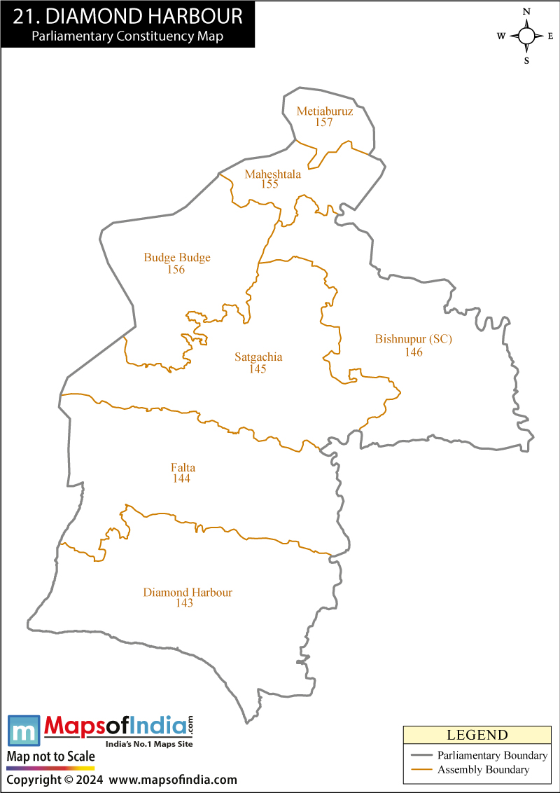 Diamond Harbour Parliamentary Constituency Map