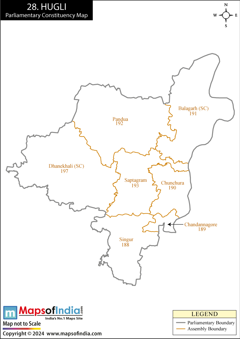 Hooghly Parliamentary Constituency Map