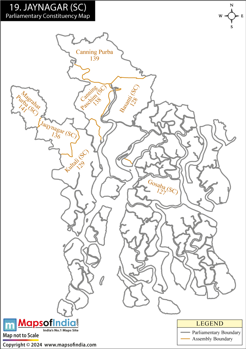 Jaynagar Parliamentary Constituency Map
