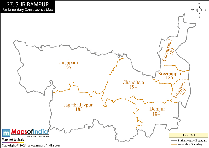 Sreerampur Parliamentary Constituency Map