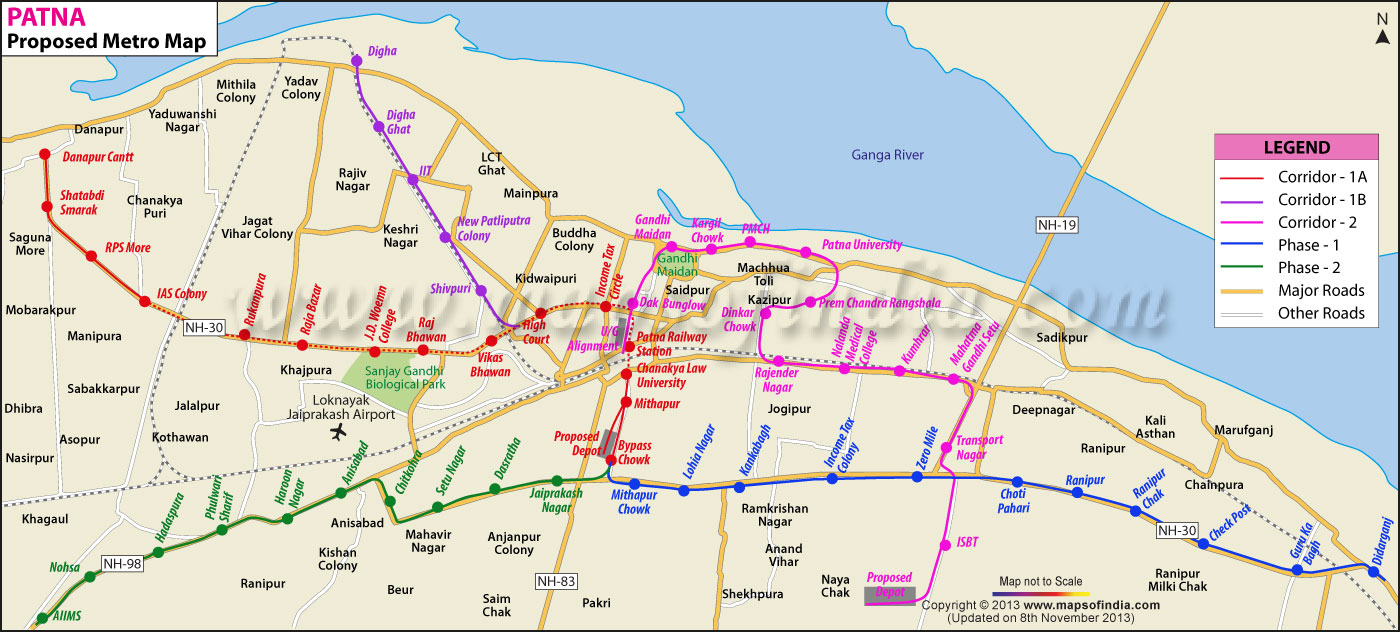 Patna Metro Map