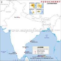 Pondicherry Location Map