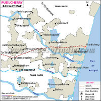 Pondicherry Railway Map