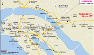 Porbandar Airport Map