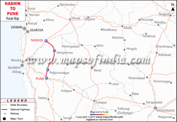 Nashik to Pune Route Map
