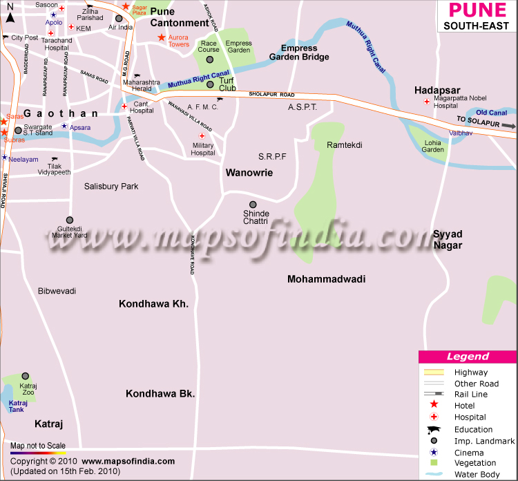 South East Pune Map