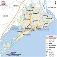 Puri District Map
