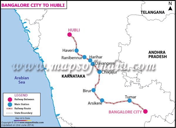 Bangalore to Hubli
