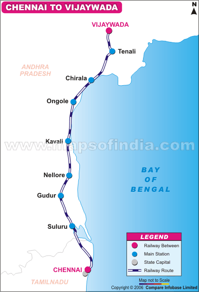 Delhi To Vijayawada Distance By Road 12077/Jan Shatabdi Route Map From Chennai Central To Vijaywada