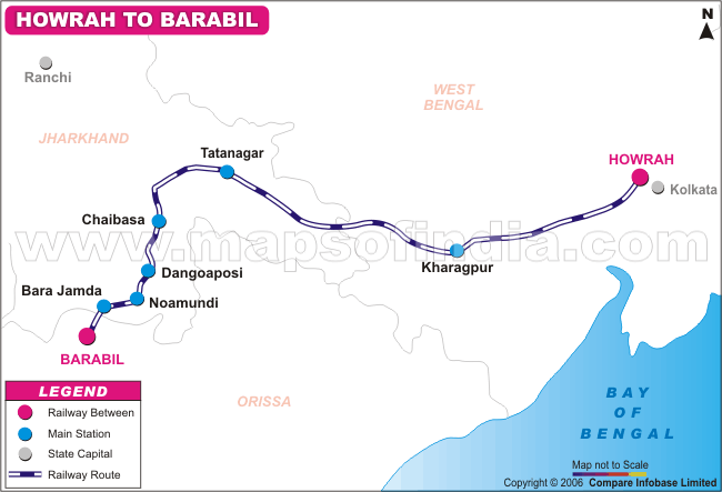 Howrah To Barabil