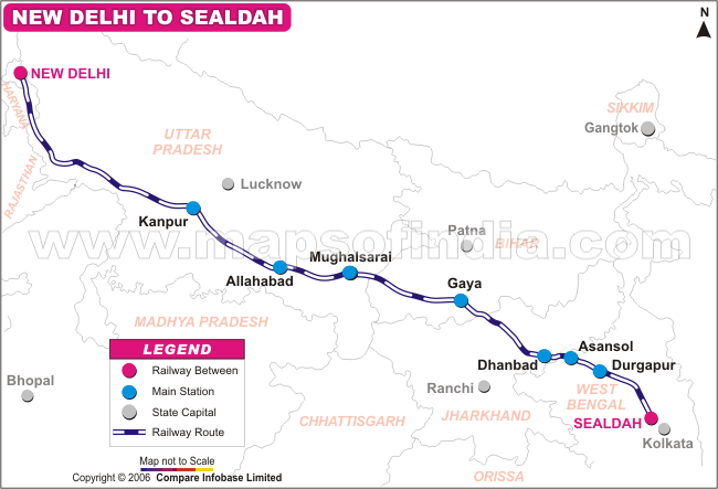 New Delhi to Sialdah