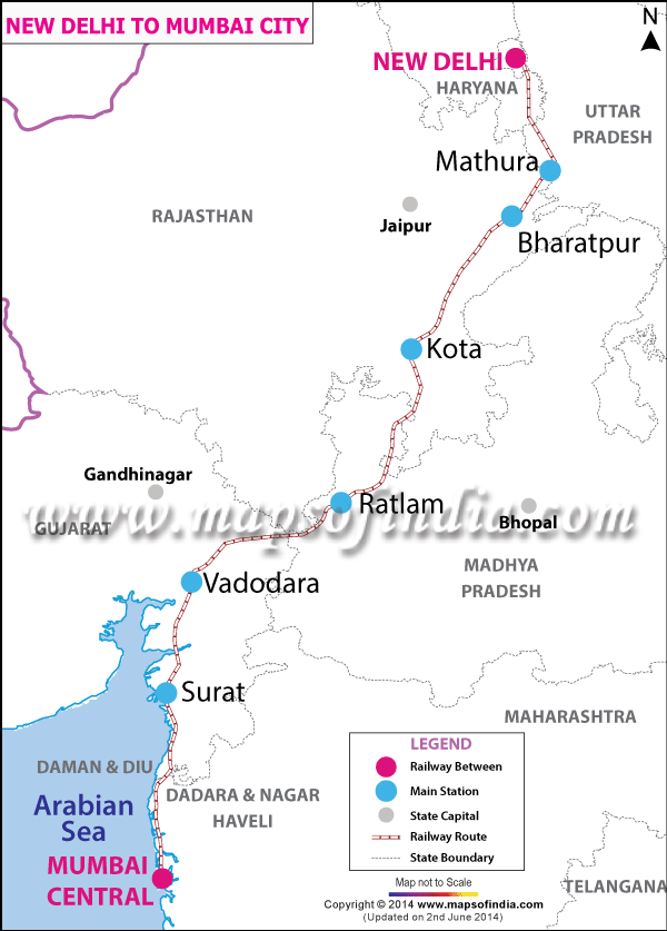 New Delhi to Mumbai Central