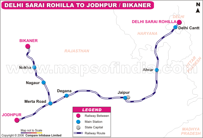 Delhi Sarai Rohilla To Jodhpur Bikaner