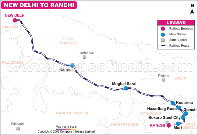 New Delhi To Ranchi
