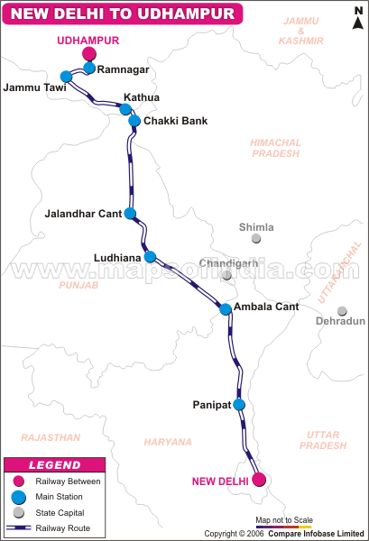 New Delhi To Udhampur