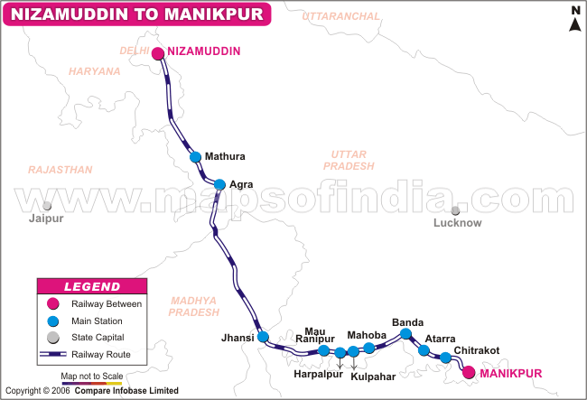 Nizamuddin To Manikpur
