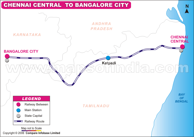 Chennai Central to Bangalore City