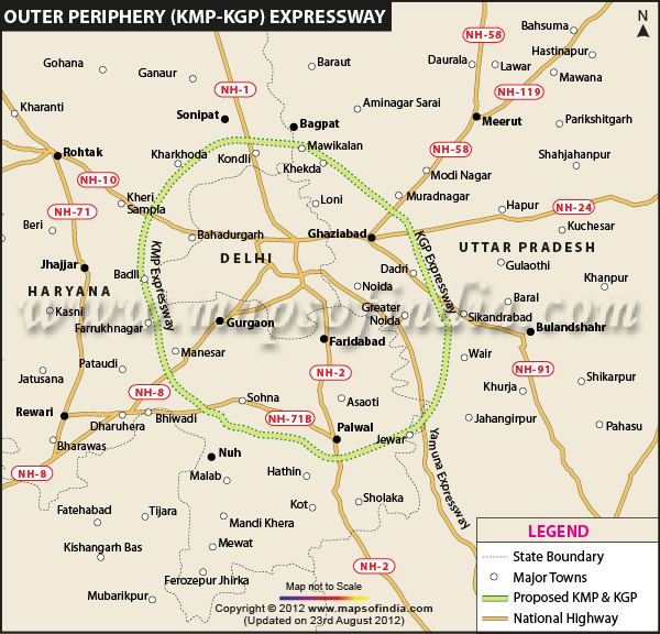 Map of KMP-KGP Expressways