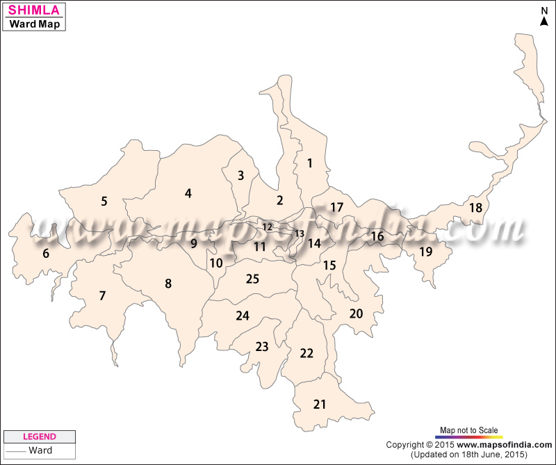 Shimla Ward Map