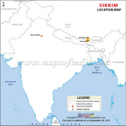 Sikkim Location map