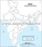 Mapa del esquema India