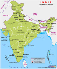 States and Capitals of India for Schools