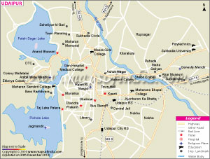 Udaipur Map