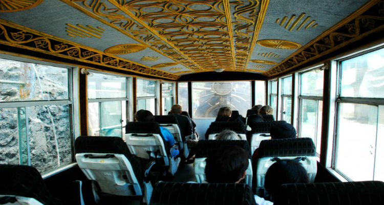 Interior of Darjeeling Train