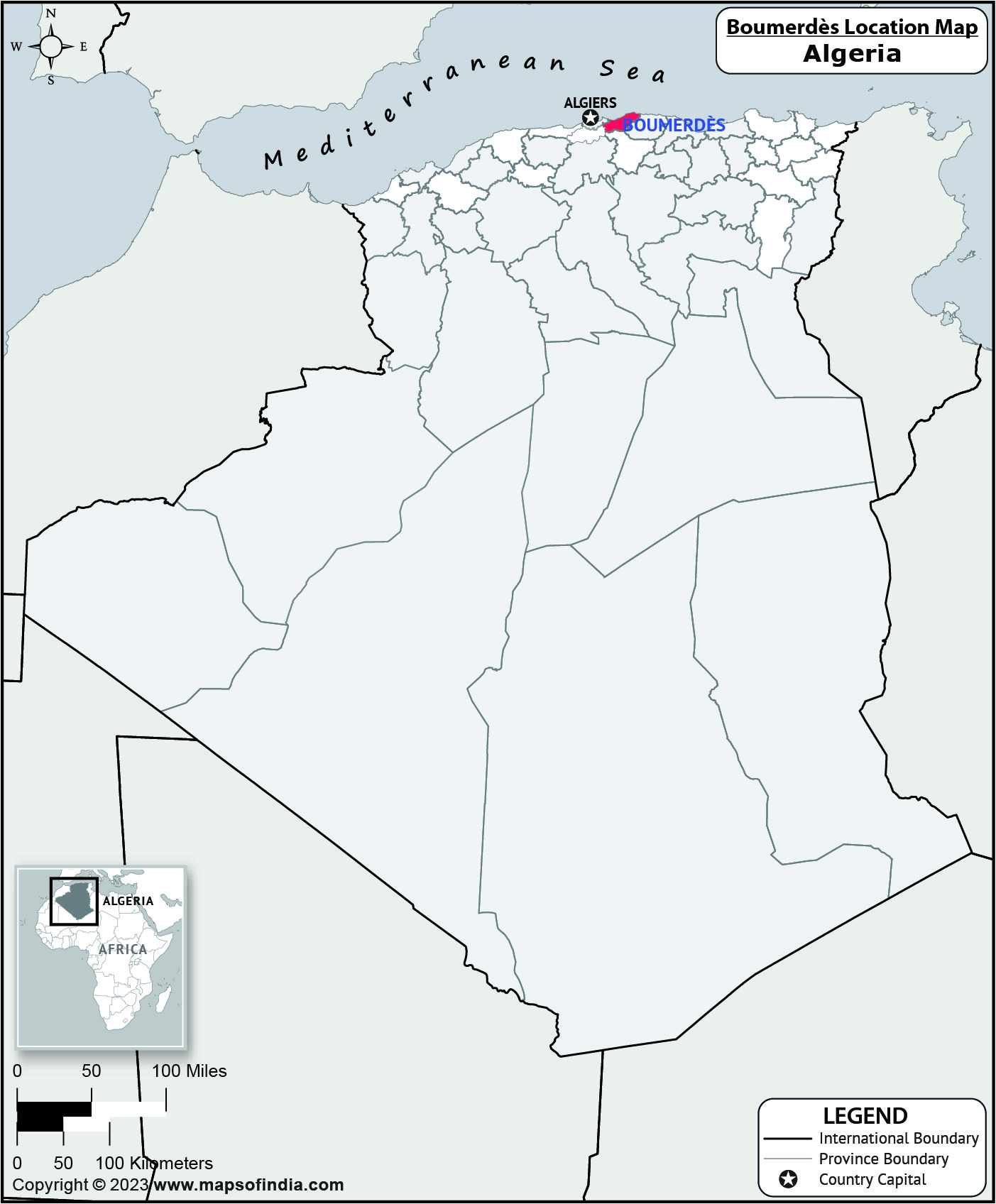 Map of Boumerdes Location Boumerdes Location Map