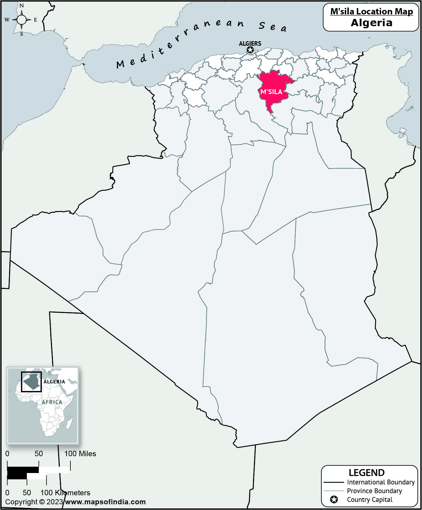 M Sila Location Map