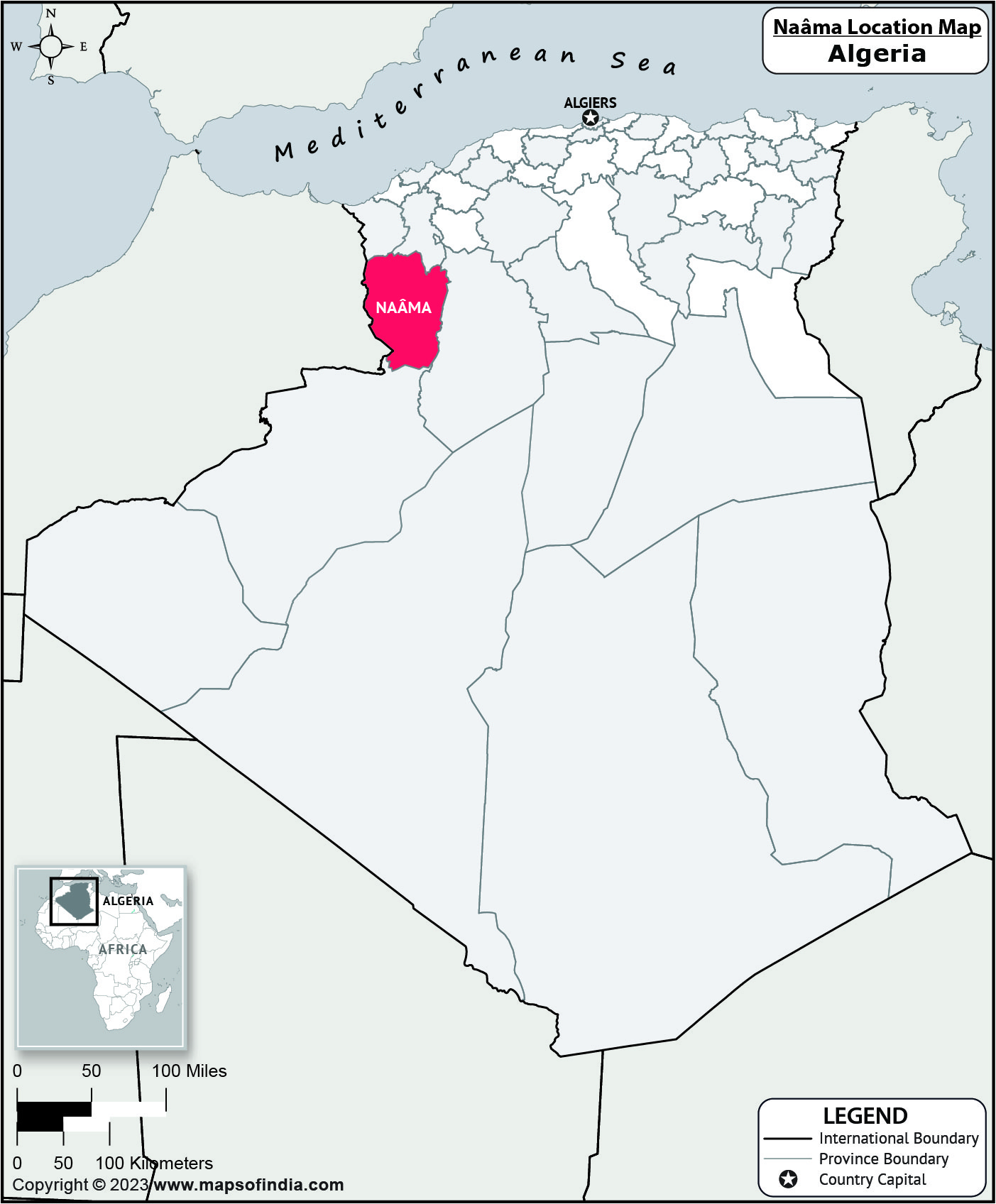 Naama Location Map