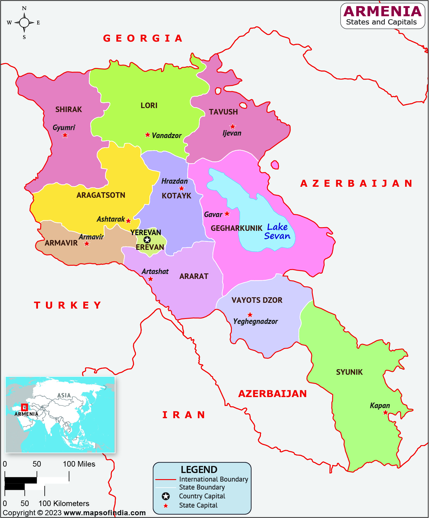 Armenia Map