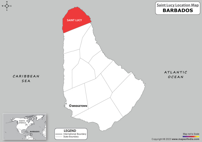 saint-lucy Location Map