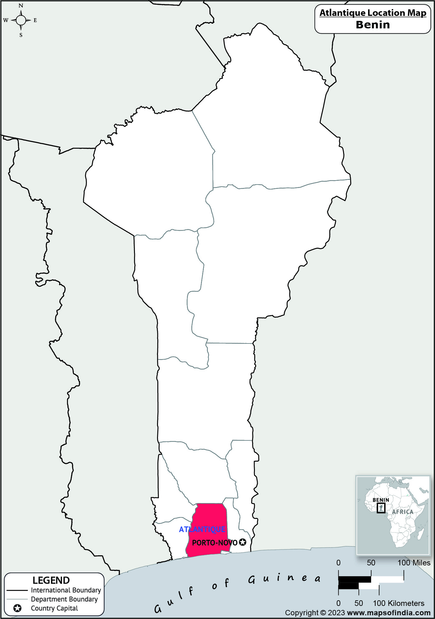 Atlantique Location Map