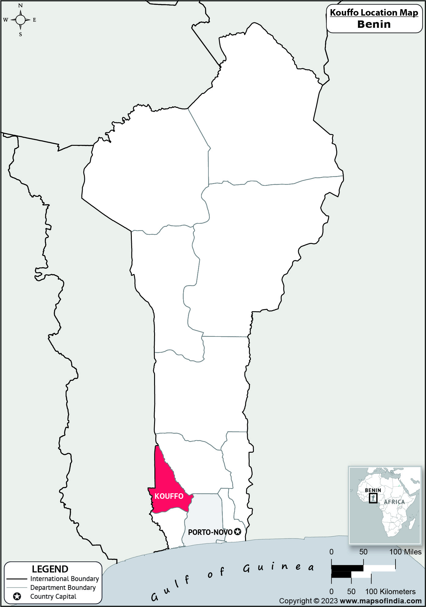 Kouffo Location Map