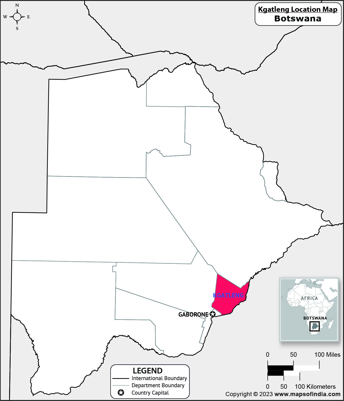 Kgatleng, Google Map, Botswana Google Map of Kgatleng Satellite View