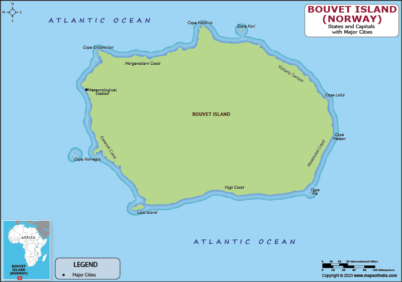 Bouvet Island Map | HD Political Map of Bouvet Island to Free Download