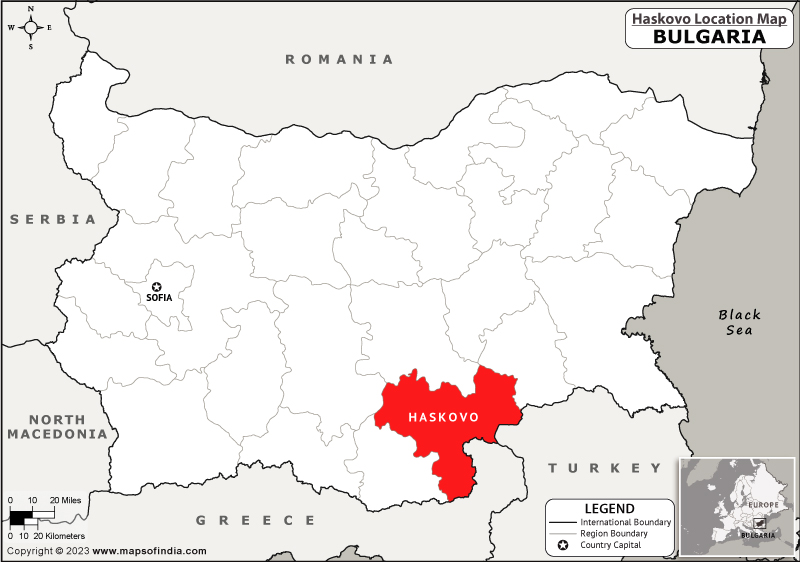 Where is Haskovo Located in Bulgaria? | Haskovo Location Map in the ...