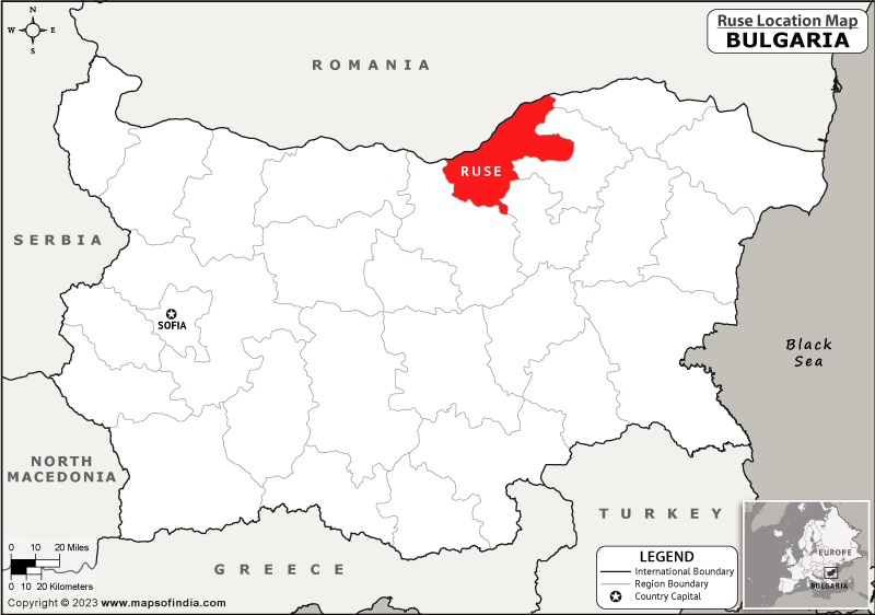 Ruse Location Map