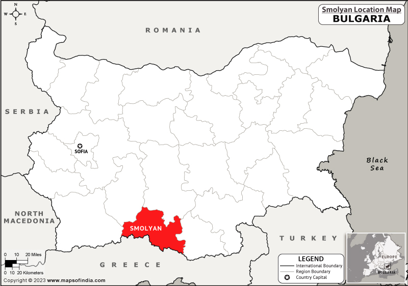 Smolyan Location Map