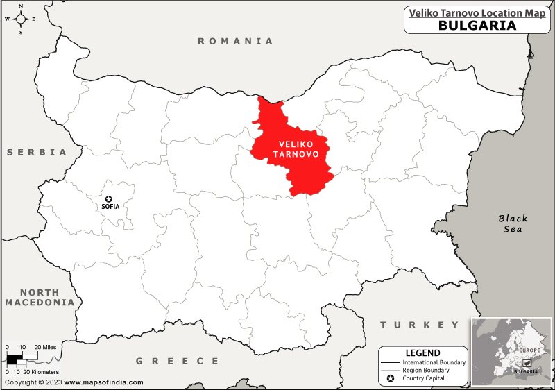 Map of Veliko Tarnovo Location Veliko Tarnovo Location Map