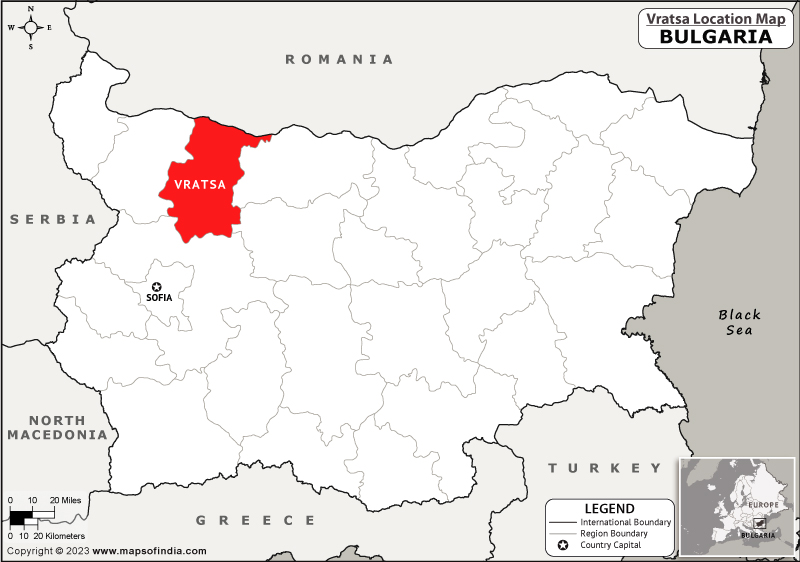 Vratsa Location Map