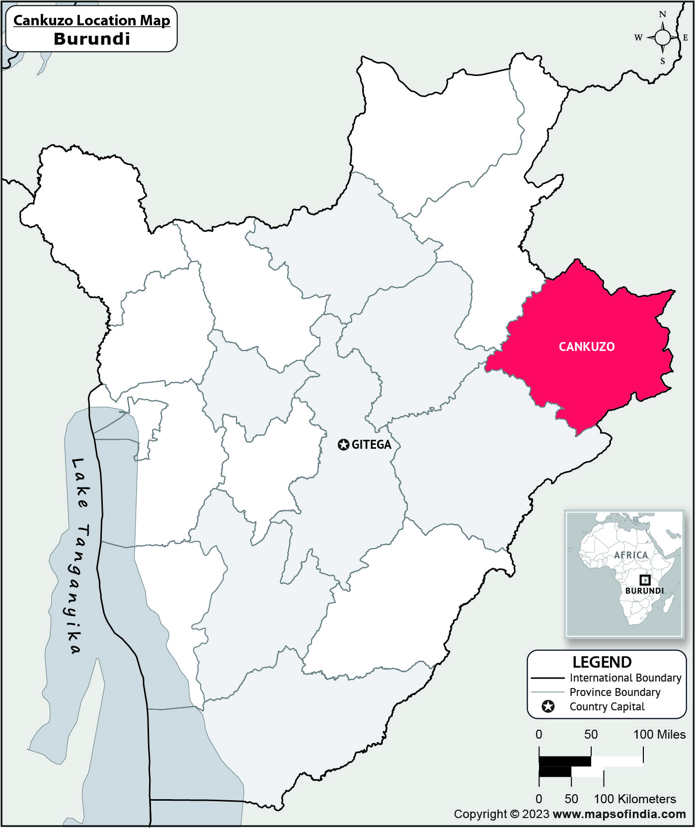 Cankuzo Location Map
